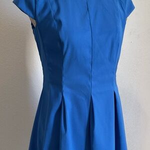 AGB Vibrant Blue Cap Sleeve Dress